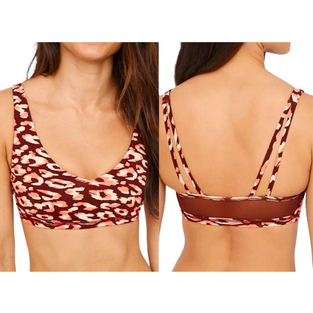 NWT Aerie Offline Goals Stretch Medium Support Sports Bra Printed Size XS NEW